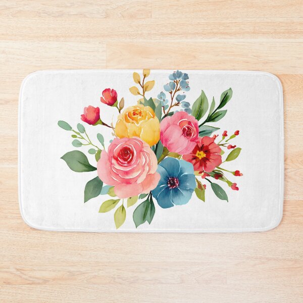 Item preview, Impasto Wildflower Bouquet - Vibrant Red & Yellow Textured Floral Art designed and sold by DesignArtist.ia.
