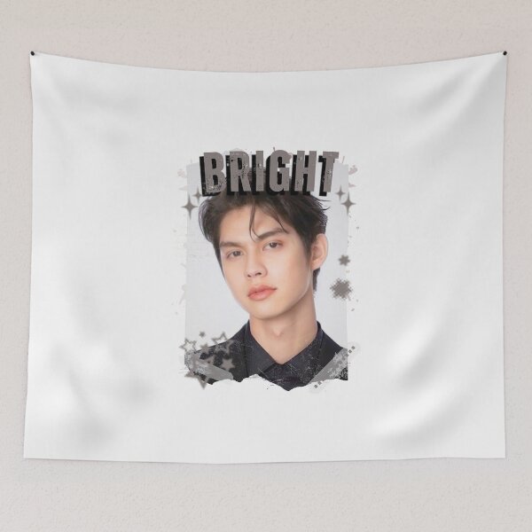 Item preview, Bright (Vachirawit Chivaaree) Thailand Actor Thai drama Entertainment Collage Digital Art Portrait designed and sold by AJUNICE STUDIO.