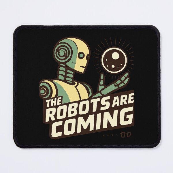 Item preview, Robot The Bots Are Coming AI Sci Fi Futuristic Android AI Tech Graphic Tee designed and sold by TEEJAMBOREE.