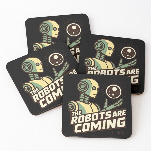 Item preview, Robot The Bots Are Coming AI Sci Fi Futuristic Android AI Tech Graphic Tee designed and sold by TEEJAMBOREE.