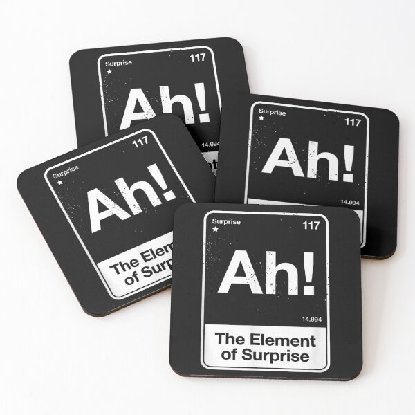 Item preview, Ah The Element Of Surprise Funny Periodic Table Science Chemistry Joke designed and sold by StuZabine.