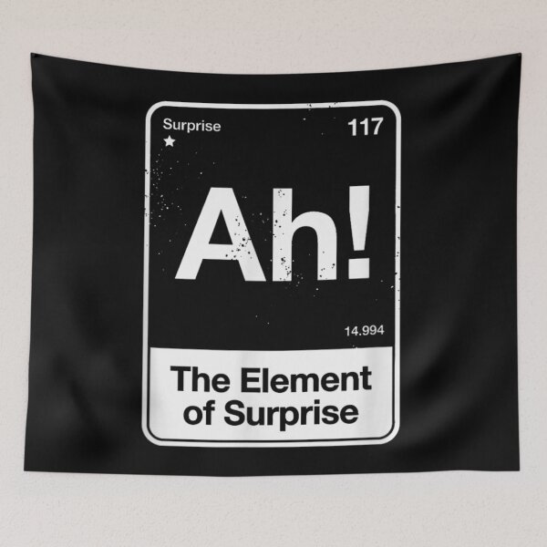 Item preview, Ah The Element Of Surprise Funny Periodic Table Science Chemistry Joke designed and sold by StuZabine.