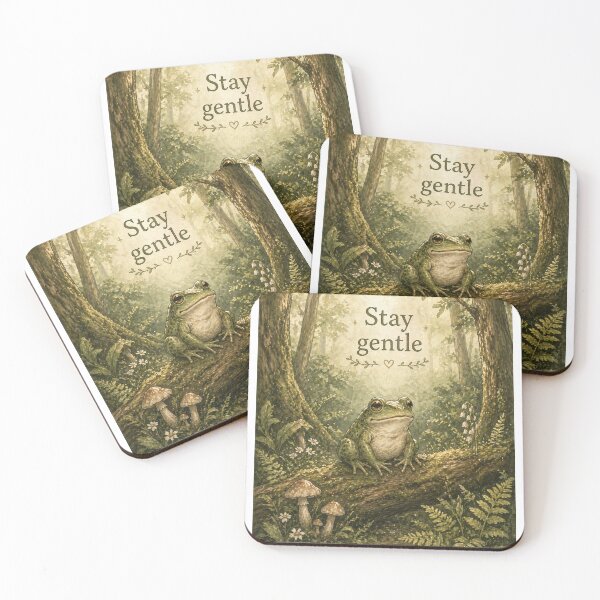 Item preview, Stay Gentle – Soft Reminder Cottagecore Quote Design designed and sold by InkWanderStudio.