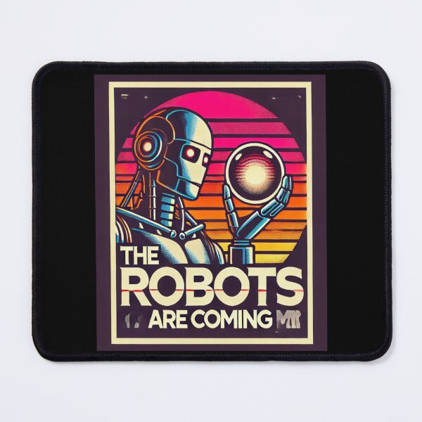 Item preview, Robot The Bots Are Coming AI Sci Fi Futuristic Android AI Tech Graphic Tee designed and sold by TEEJAMBOREE.