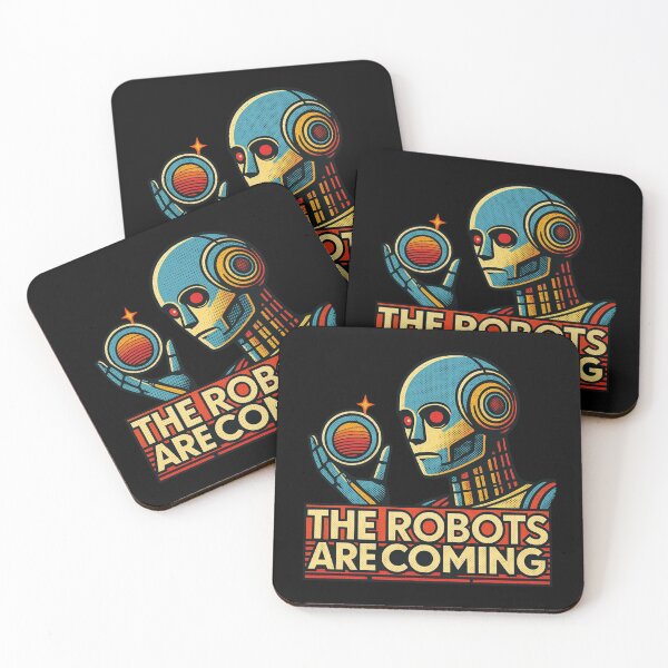 Item preview, Robot The Bots Are Coming AI Sci Fi Futuristic Android AI Tech Graphic Tee designed and sold by TEEJAMBOREE.