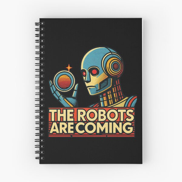 Item preview, Robot The Bots Are Coming AI Sci Fi Futuristic Android AI Tech Graphic Tee designed and sold by TEEJAMBOREE.
