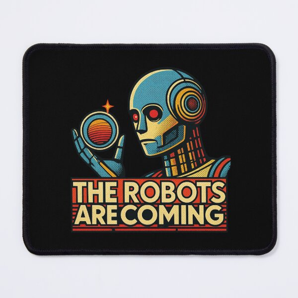 Item preview, Robot The Bots Are Coming AI Sci Fi Futuristic Android AI Tech Graphic Tee designed and sold by TEEJAMBOREE.
