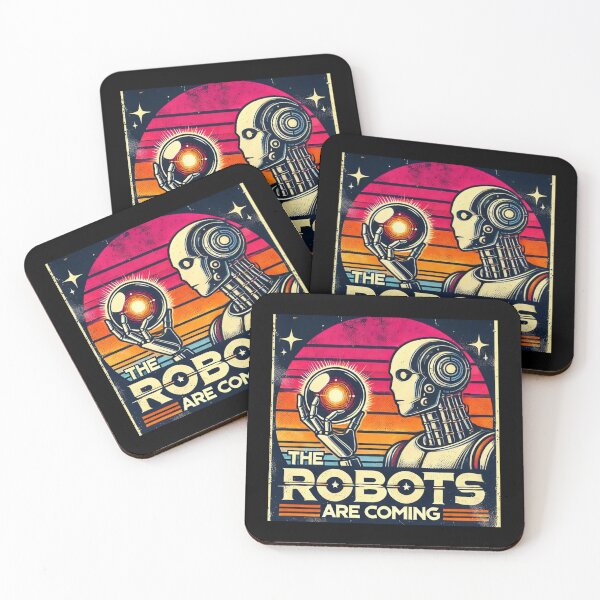 Item preview, Robot The Bots Are Coming AI Sci Fi Futuristic Android AI Tech Graphic Tee designed and sold by TEEJAMBOREE.