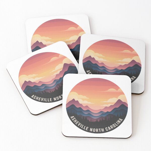 Item preview, Asheville North Carolina: Warm Gradient Travel Illustration designed and sold by CircinusStore.
