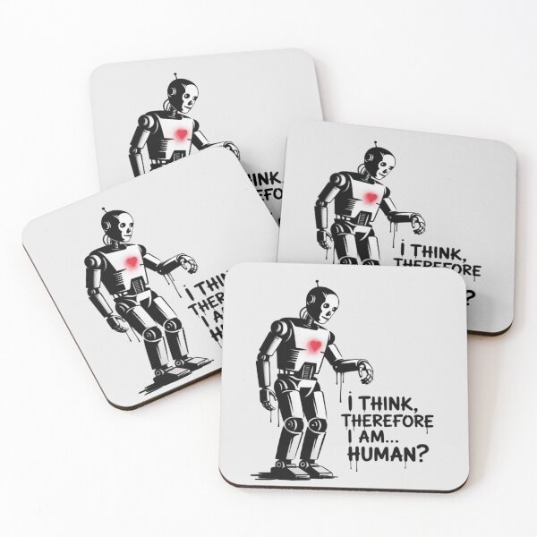 Item preview, Banksy AI - I think, therefore I am... human? designed and sold by 123ks.