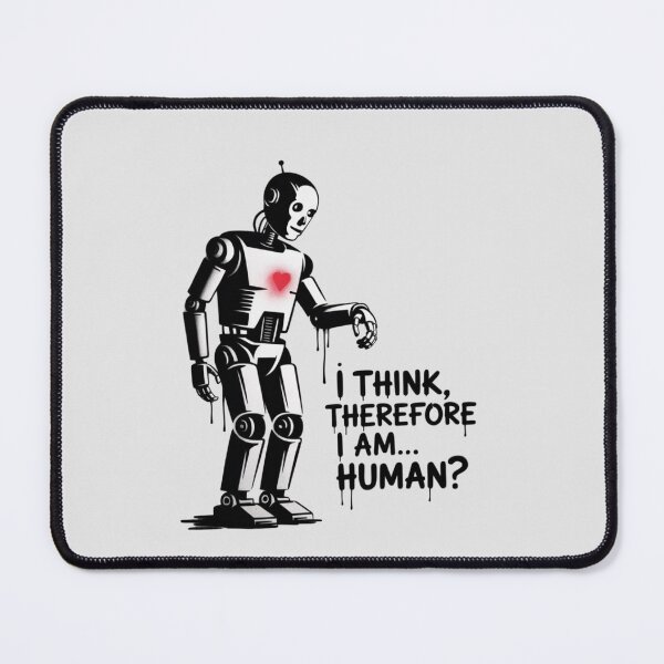Item preview, Banksy AI - I think, therefore I am... human? designed and sold by 123ks.