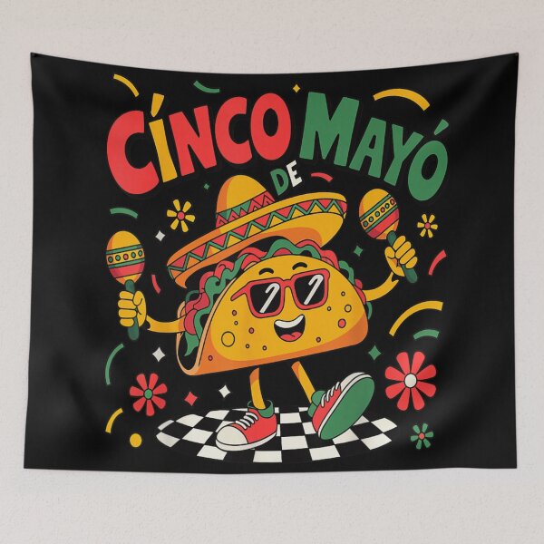 Item preview, Happy Cinco De Mayo Dancing Taco With Maracas Funny Mexican Fiesta designed and sold by Serene woods.