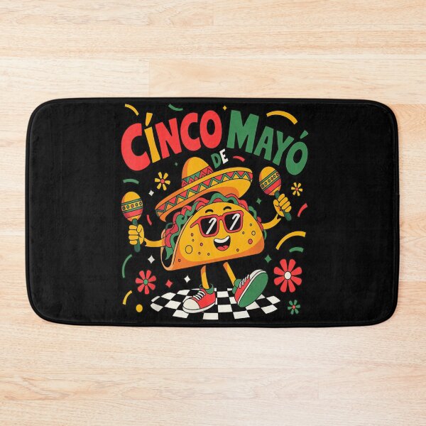 Item preview, Happy Cinco De Mayo Dancing Taco With Maracas Funny Mexican Fiesta designed and sold by Serene woods.