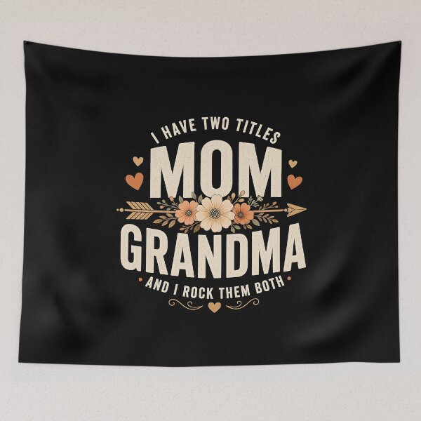 Item preview, I Have Two Titles Mom and Grandma designed and sold by zoes-ink.