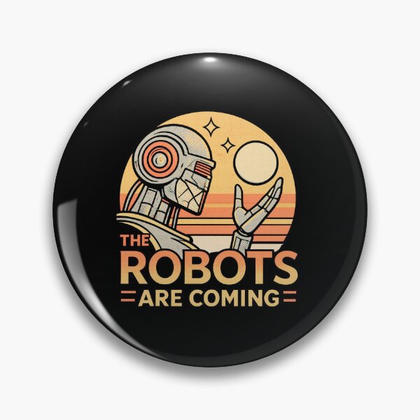 Item preview, Robot The Bots Are Coming AI Sci Fi Futuristic Android AI Tech Graphic Tee designed and sold by TEEJAMBOREE.