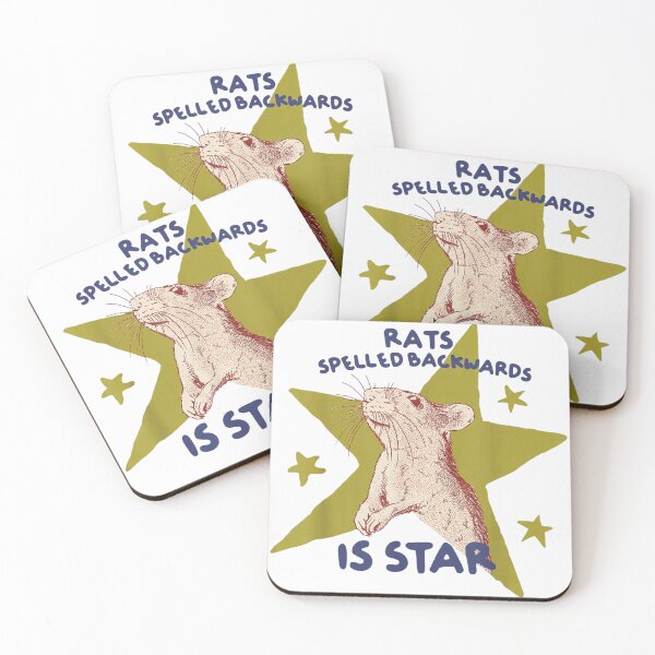 Item preview, Rats Spelled Backwards Is Star Vintage Retro Rodent Celestial Aesthetic Graphic designed and sold by Serene woods.