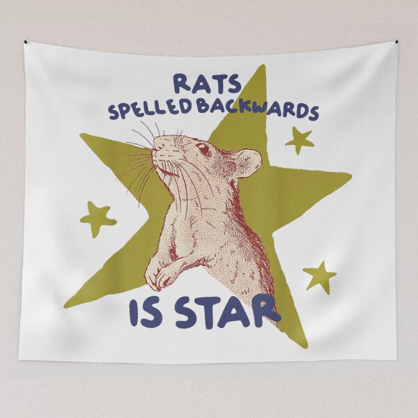 Item preview, Rats Spelled Backwards Is Star Vintage Retro Rodent Celestial Aesthetic Graphic designed and sold by Serene woods.