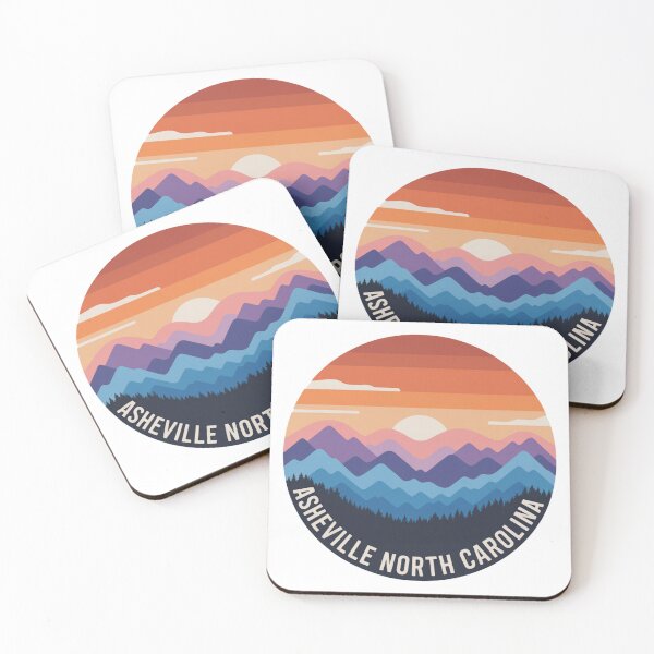Item preview, Asheville North Carolina: Blue Ridge Mountains Sunrise designed and sold by CircinusStore.