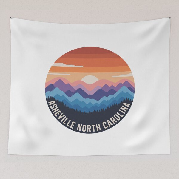 Item preview, Asheville North Carolina: Blue Ridge Mountains Sunrise designed and sold by CircinusStore.