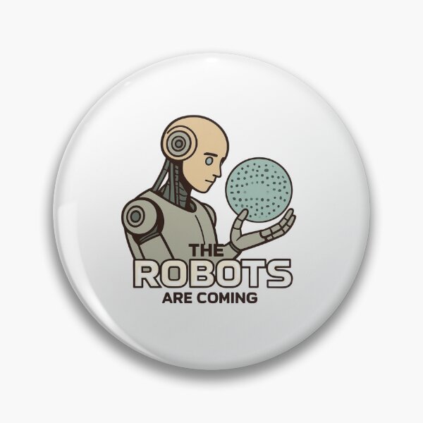 Item preview, Robot The Bots Are Coming AI Sci Fi Futuristic Android AI Tech Graphic Tee designed and sold by TEEJAMBOREE.