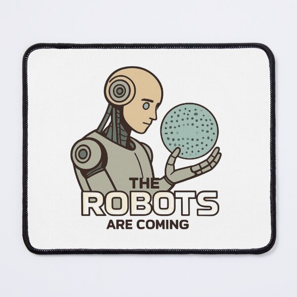 Item preview, Robot The Bots Are Coming AI Sci Fi Futuristic Android AI Tech Graphic Tee designed and sold by TEEJAMBOREE.