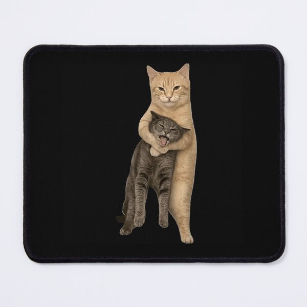 Item preview, Funny Orange Cat Hugging Grumpy Grey Cat Cute Wholesome Pet Humor designed and sold by Serene woods.