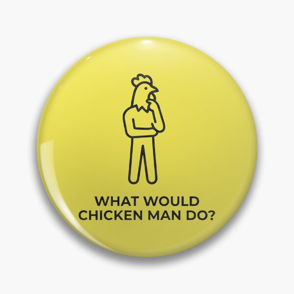 Item preview, Chicken Man Thinking - coloured designed and sold by Chicken Man Designs.