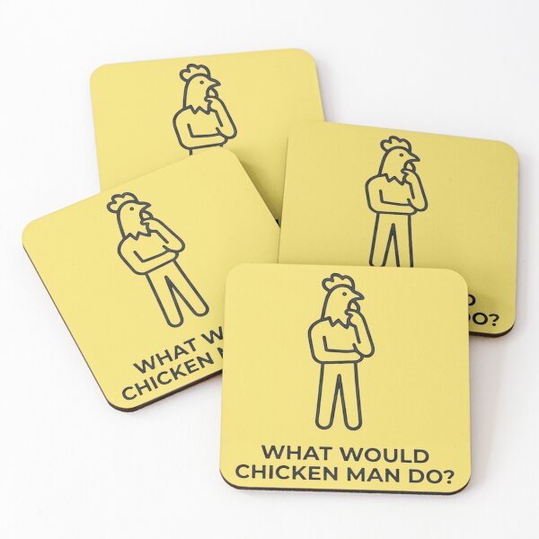 Item preview, Chicken Man Thinking - coloured designed and sold by Chicken Man Designs.