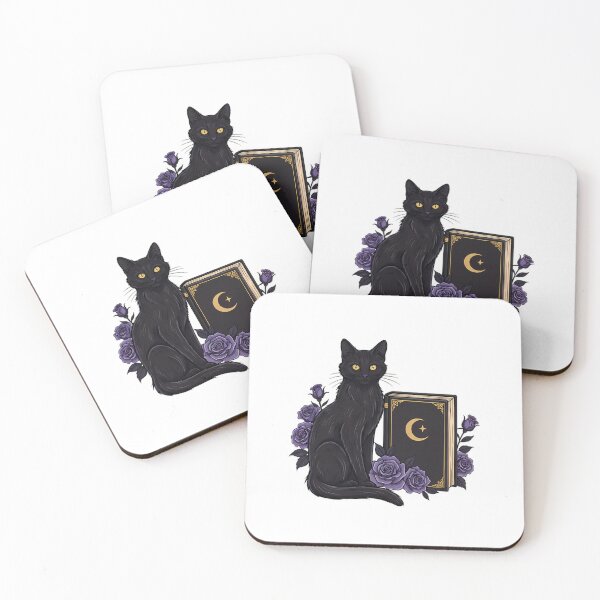 Item preview, Black Cat Moon Tome Gift designed and sold by IllumeInk.