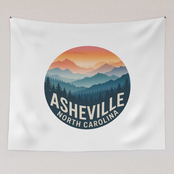 Item preview, Asheville North Carolina: Sunset Circle Landscape designed and sold by CircinusStore.