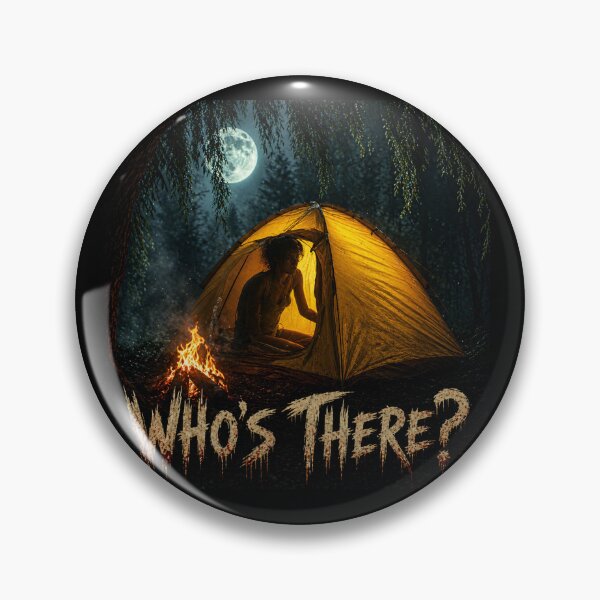 Item preview, Who’s There Camping Horror Night Forest Tent Design designed and sold by Horror Camp.