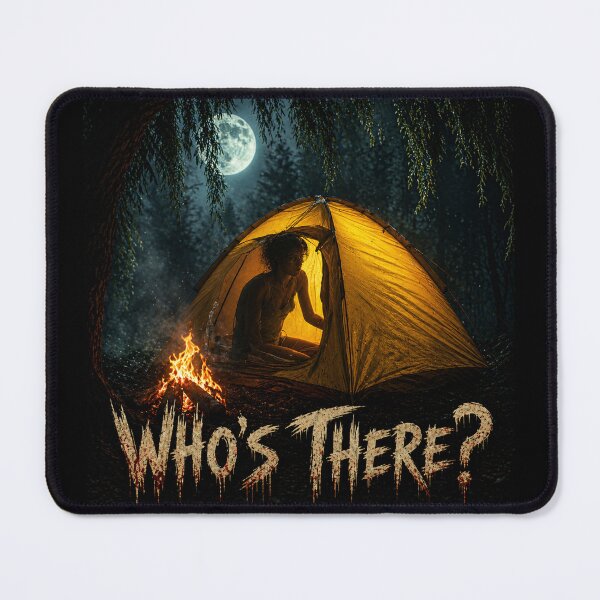 Item preview, Who’s There Camping Horror Night Forest Tent Design designed and sold by Horror Camp.
