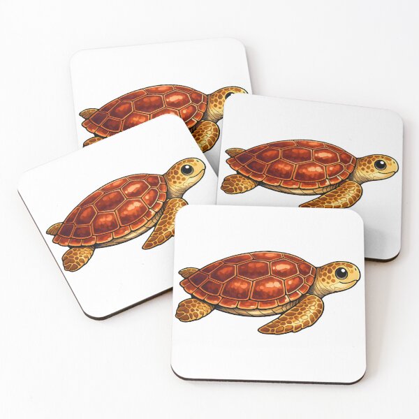 Item preview, Cute Loggerhead Turtle Cartoon Sea Turtle designed and sold by WhoopWhoopCo.