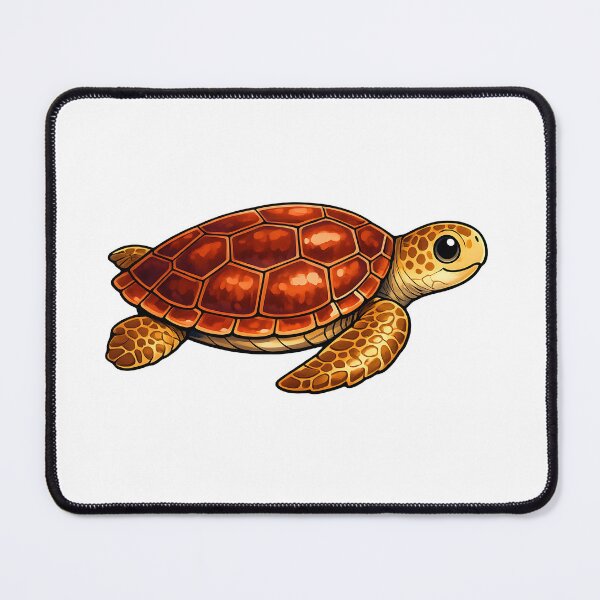 Item preview, Cute Loggerhead Turtle Cartoon Sea Turtle designed and sold by WhoopWhoopCo.