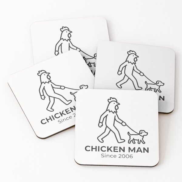 Item preview, Chicken man walking the dog designed and sold by Chicken Man Designs.