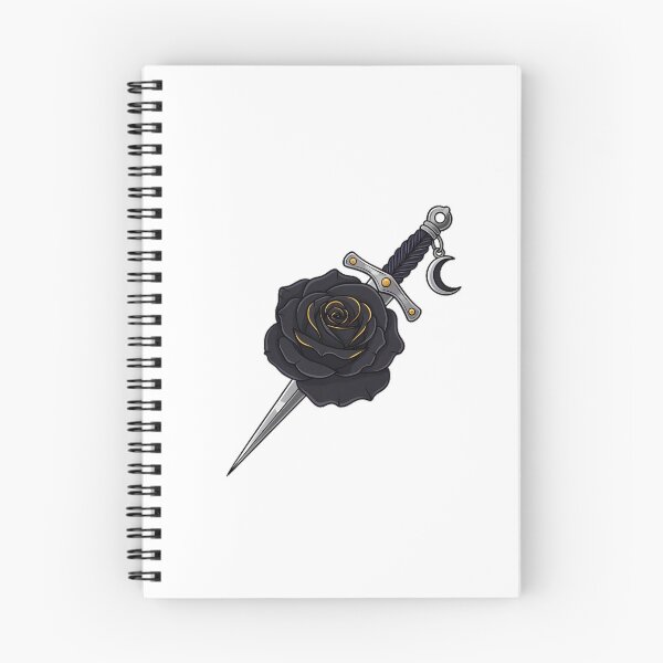 Item preview, Black Rose Dagger Charm designed and sold by IllumeInk.