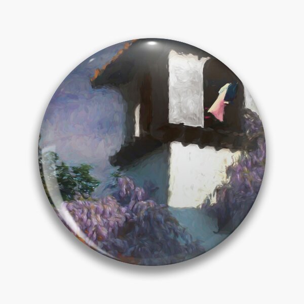 Item preview, Painted Washline in a Spanish Tower designed and sold by Wayne King.