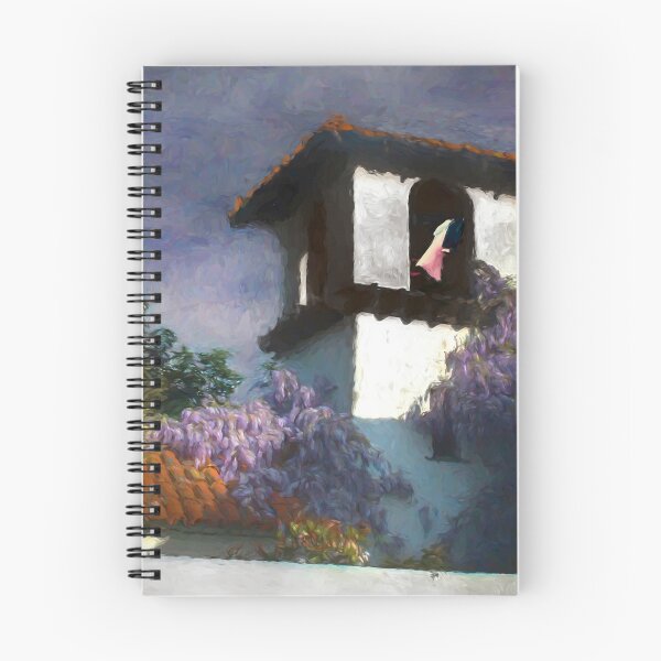 Item preview, Painted Washline in a Spanish Tower designed and sold by Wayne King.