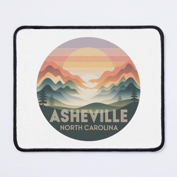Item preview, Asheville North Carolina: Colorful Mountains  designed and sold by CircinusStore.