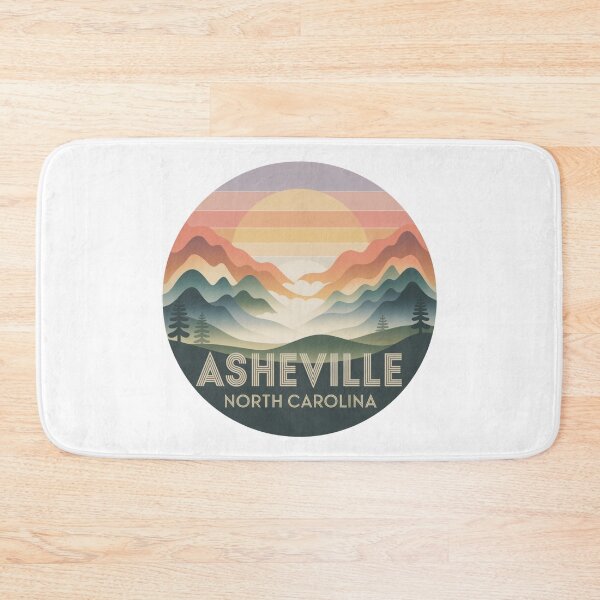 Item preview, Asheville North Carolina: Colorful Mountains  designed and sold by CircinusStore.