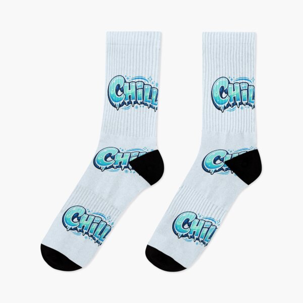 Item preview, Chill Icy Lettering Cool Vibe Text Design designed and sold by BROHLine Studio.