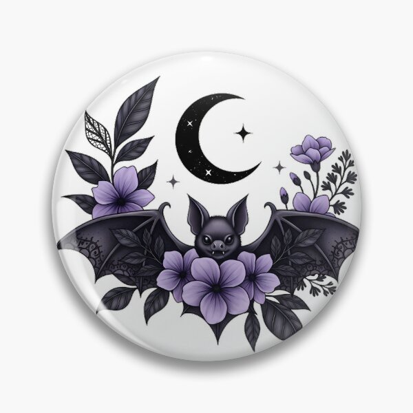 Item preview, Violet Bat Moon Gift designed and sold by IllumeInk.