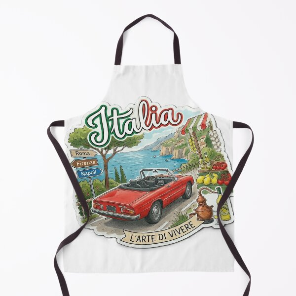 Item preview, Vintage Italy Coast Road Trip - Retro Alfa Romeo Aesthetic designed and sold by SohibArt.
