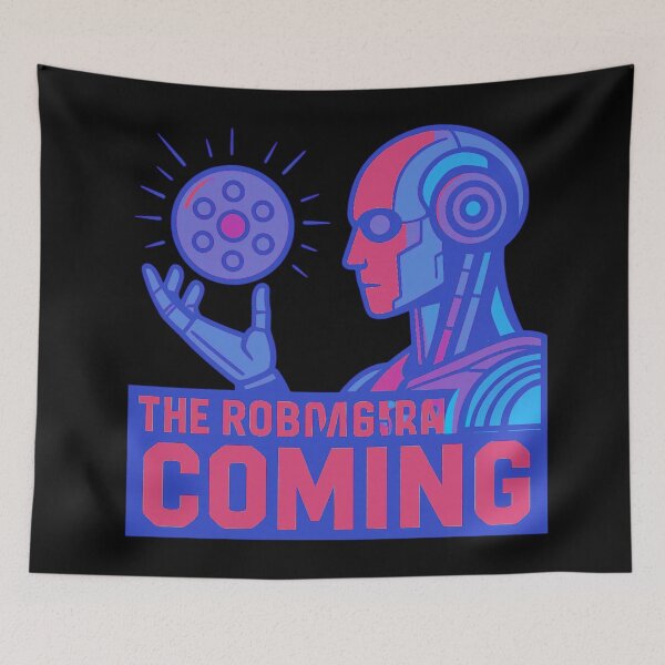 Item preview, Robot The Bots Are Coming AI Sci Fi Futuristic Android AI Tech Graphic Tee designed and sold by TEEJAMBOREE.
