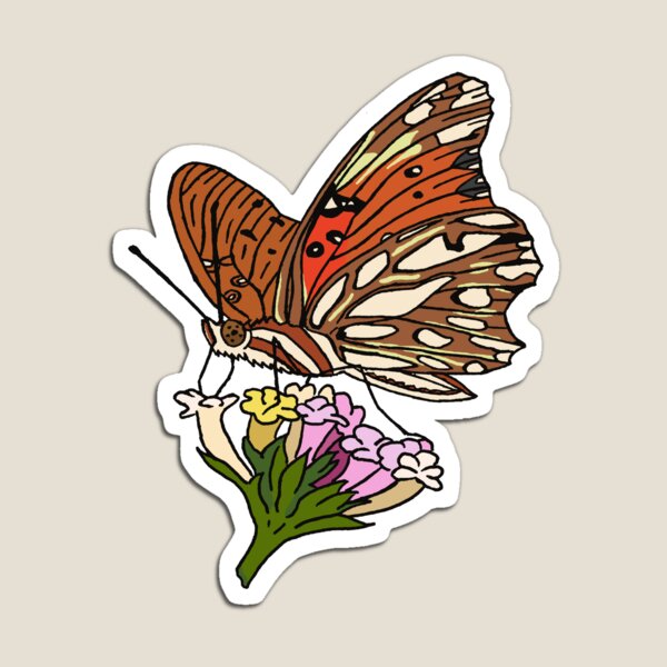Gulf Fritillary Magnet