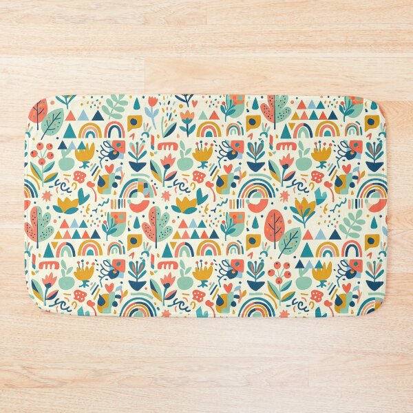 Item preview, Abstract Boho Floral Pattern Mid Century Geometric designed and sold by novadawy.