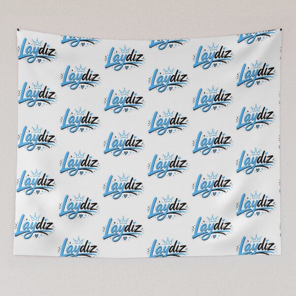 Item preview, Laydiz Name Sticker | Sky Blue & Black Aesthetic Typography | Stylish Custom Name Design designed and sold by Ishratparween11.