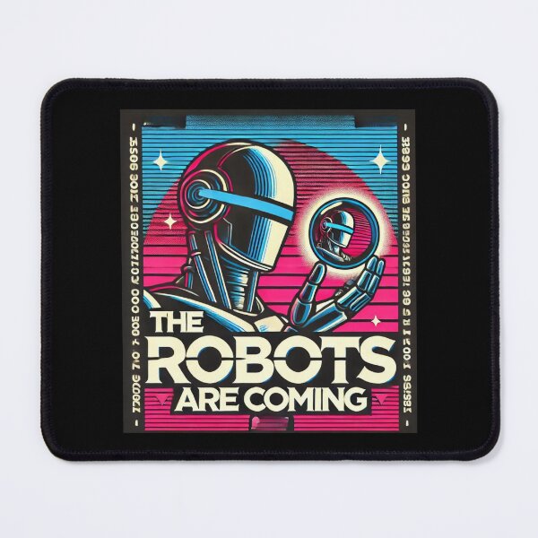 Item preview, Robot The Bots Are Coming AI Sci Fi Futuristic Android AI Tech Graphic Tee designed and sold by TEEJAMBOREE.