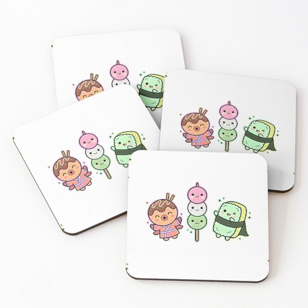 Artikelvorschau, Kawaii-Streetfood-Anime-Design, niedliche japanische Lebensmittelfiguren, Neon-Ästhetik-Grafik entworfen und verkauft von MouradStudio.