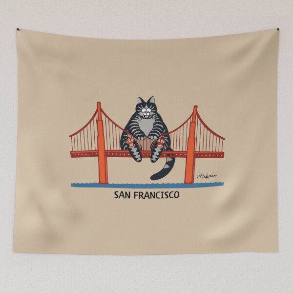 Item preview, Project Hail Mary Funny Cat Golden Gate San Francisco Humor Classic T-Shirt designed and sold by Qwertycraftd.